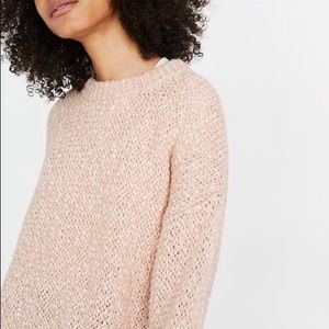 NWOT Madewell XXS Pink Crew Neck Sweater Baez
